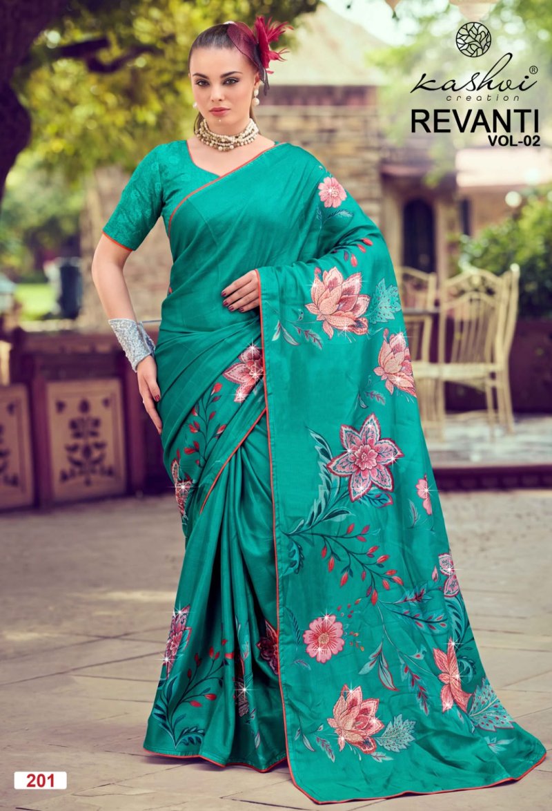 Revanti Vol 2 By Kashvi Tesla Digital Printed Saree 